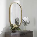 MINIMALIST GOLD OVAL MIRROR 