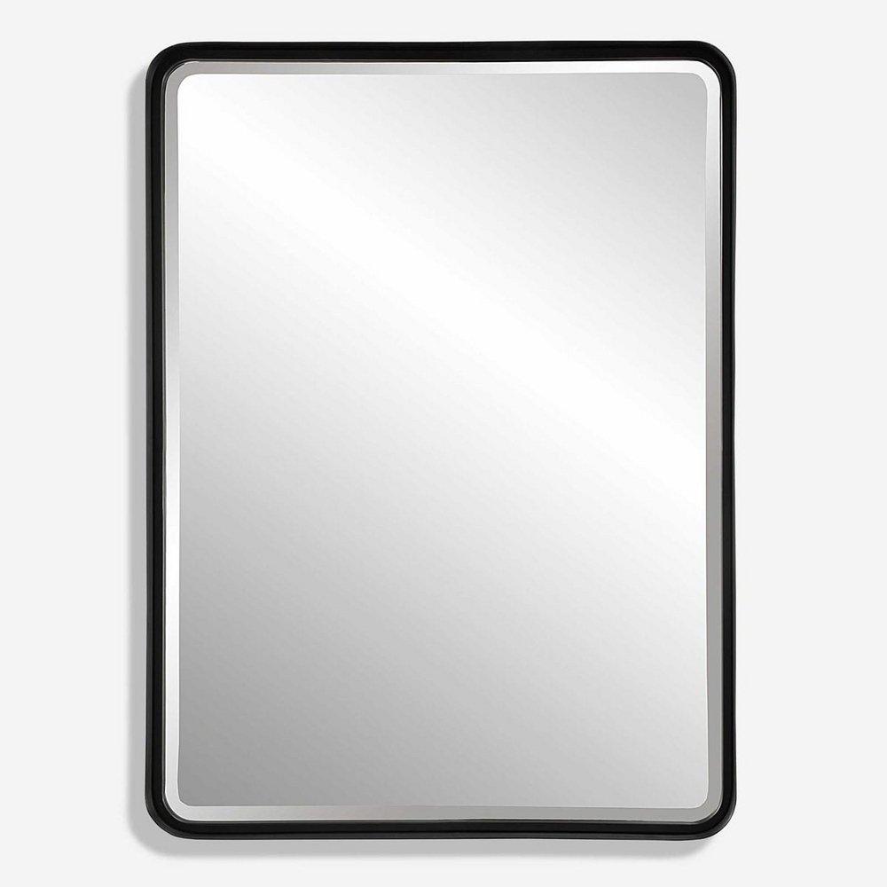 BLACK LARGE MIRROR 