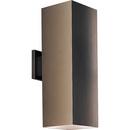 250 W 2-Light Qpar-38 Outdoor Wall Sconce in Antique Bronze