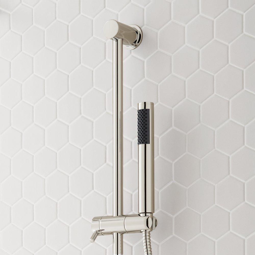 Signature Hardware Polished Nickel Two Handle Single Function Shower System 