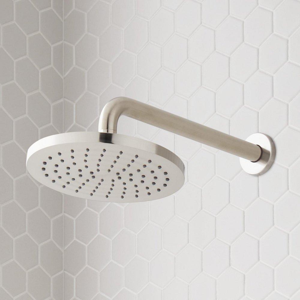 Signature Hardware Brushed Nickel Two Handle Single Function Shower System 