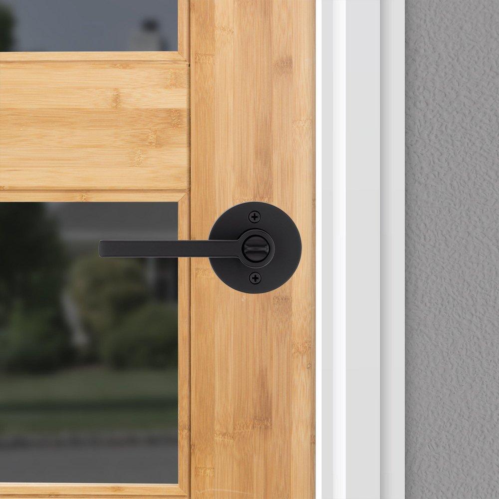 HALIFAX ROUND KEYED ENTRY LEVER WITH SMARTKEY SECURITY MATTE BLACK 