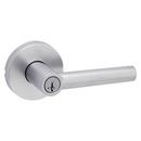Keyed Lever in Satin Chrome
