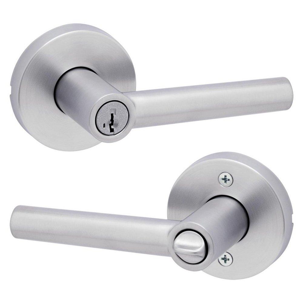 Kwikset Satin Chrome Keyed Lever 