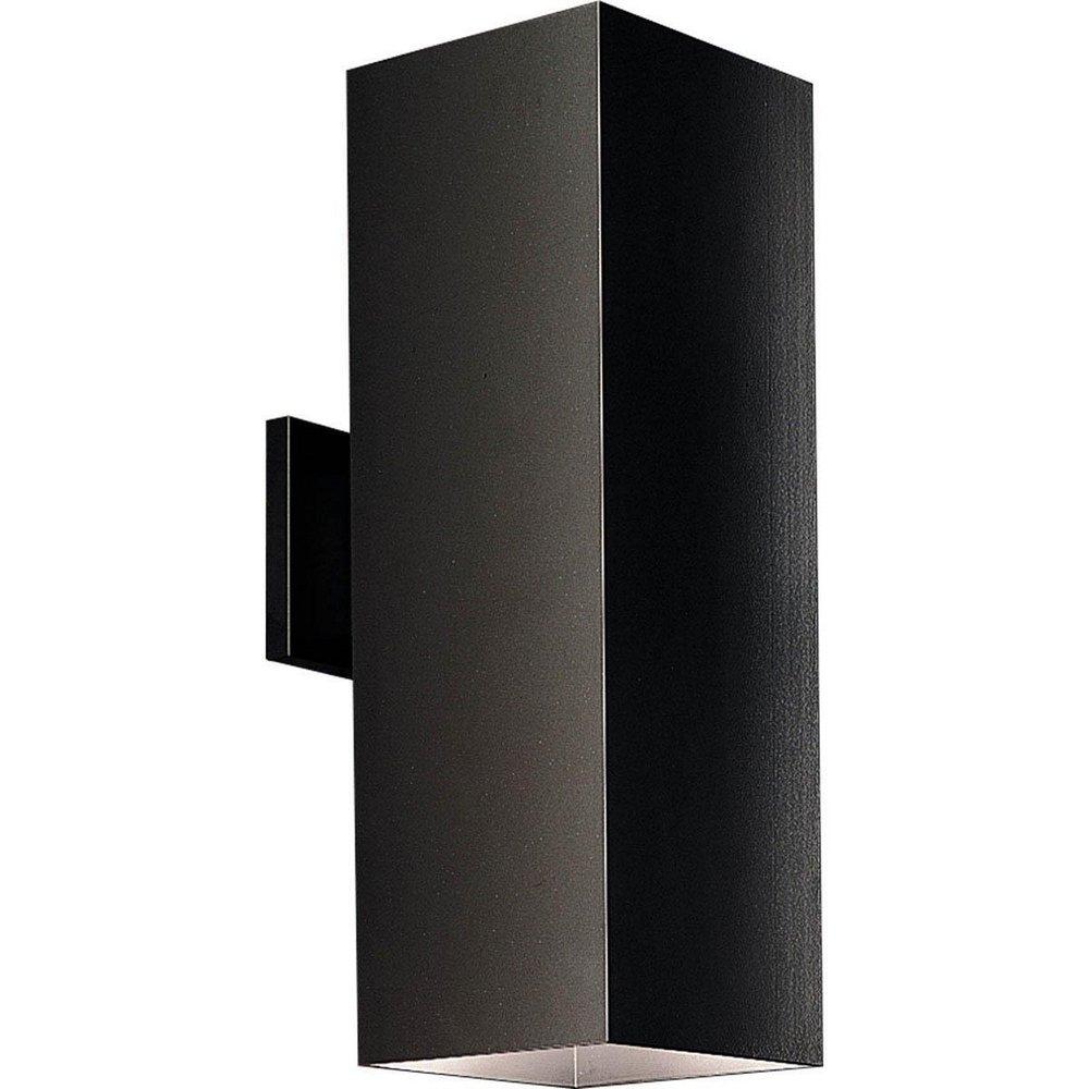 Progress Lighting Black 250W 2-Light Qpar-38 Outdoor Wall Sconce 