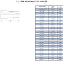 4 x 2 in. 316L Stainless Steel Butt Weld Concentric Reducer 