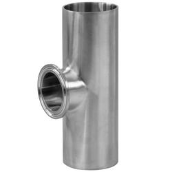 3 x 3 x 2 in. Butt Weld x Butt Weld x Clamp 316L Stainless Steel Reducing Short Tee