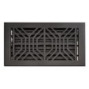 Signature Hardware Black 11 x 7-1/4 in. Residential Floor Register Brass 