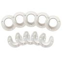 1-3/8 in. Closet Pole Socket in White (5 Pack) 