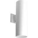 8-7/8 in. 250W 2-Light Outdoor Wall Sconce in White