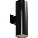Progress Lighting Black 18 in. 250W 2-Light Wall Lantern 