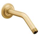 8 in. Shower Arm and Flange in Brushed Gold