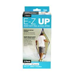 2-3/4 in. x 7 ft. E-Z Up&reg; Peel and Stick Plastic Sheeting Zipper Kit ( Pack of 2)