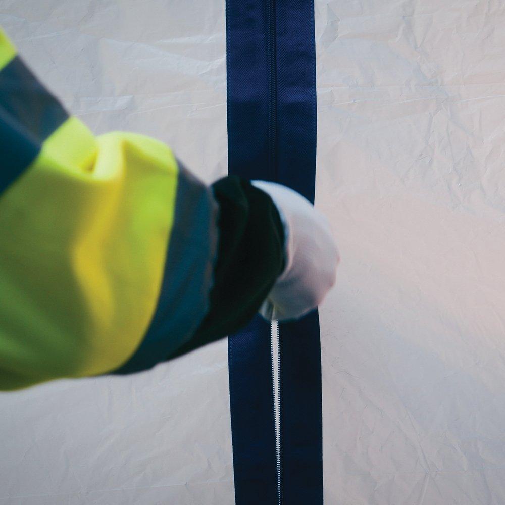 2-3/4 in. x 7 ft. E-Z Up&reg; Peel and Stick Plastic Sheeting Zipper Kit ( Pack of 2) 