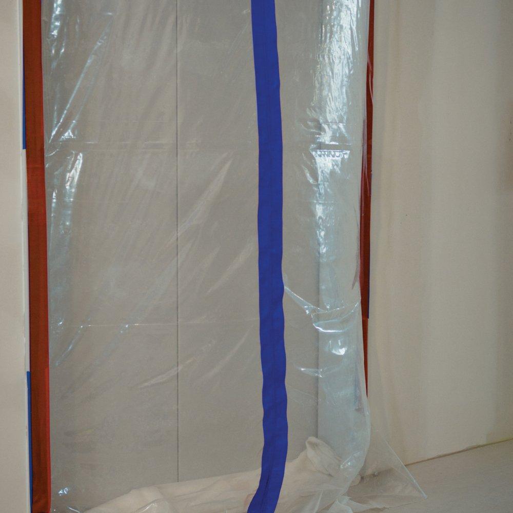 2-3/4 in. x 7 ft. E-Z Up&reg; Peel and Stick Plastic Sheeting Zipper Kit ( Pack of 2) 
