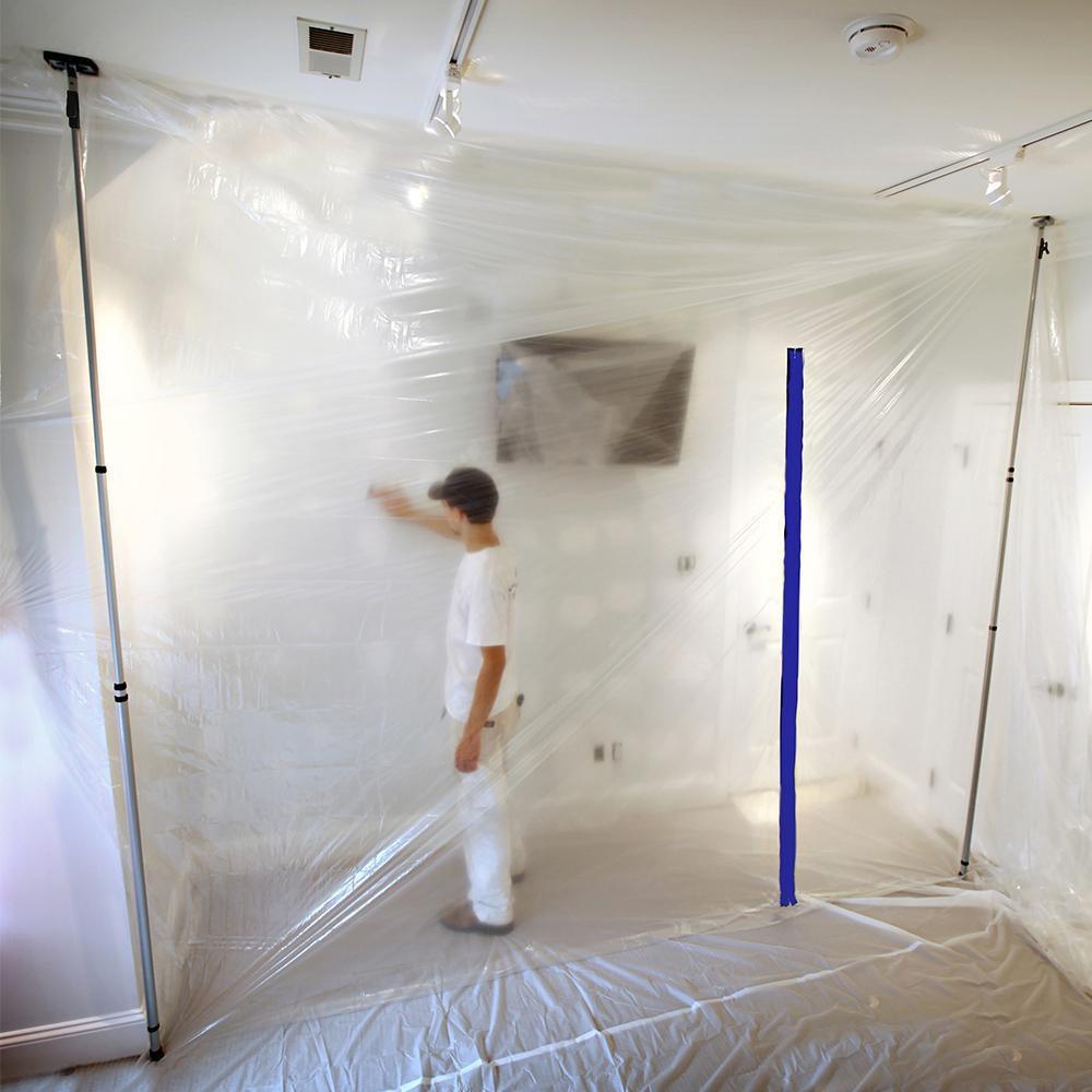 2-3/4 in. x 7 ft. E-Z Up&reg; Peel and Stick Plastic Sheeting Zipper Kit ( Pack of 2) 