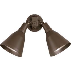 150 W 2 Light Halogen Flood Light in Antique Bronze
