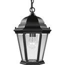 9-3/8 in. 100 W 1-Light Medium Chain Hung Lantern in Black