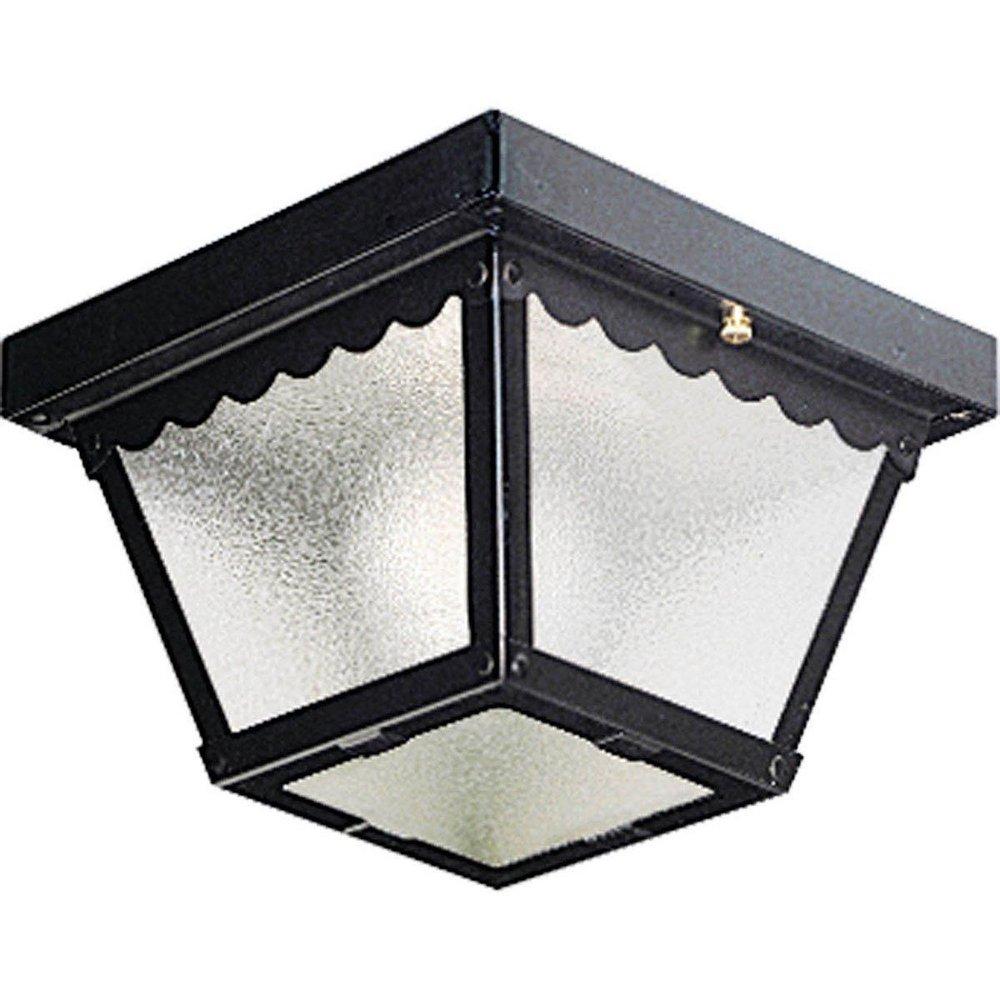 Progress Lighting Black 60W 1-Light Outdoor Ceiling Lantern 