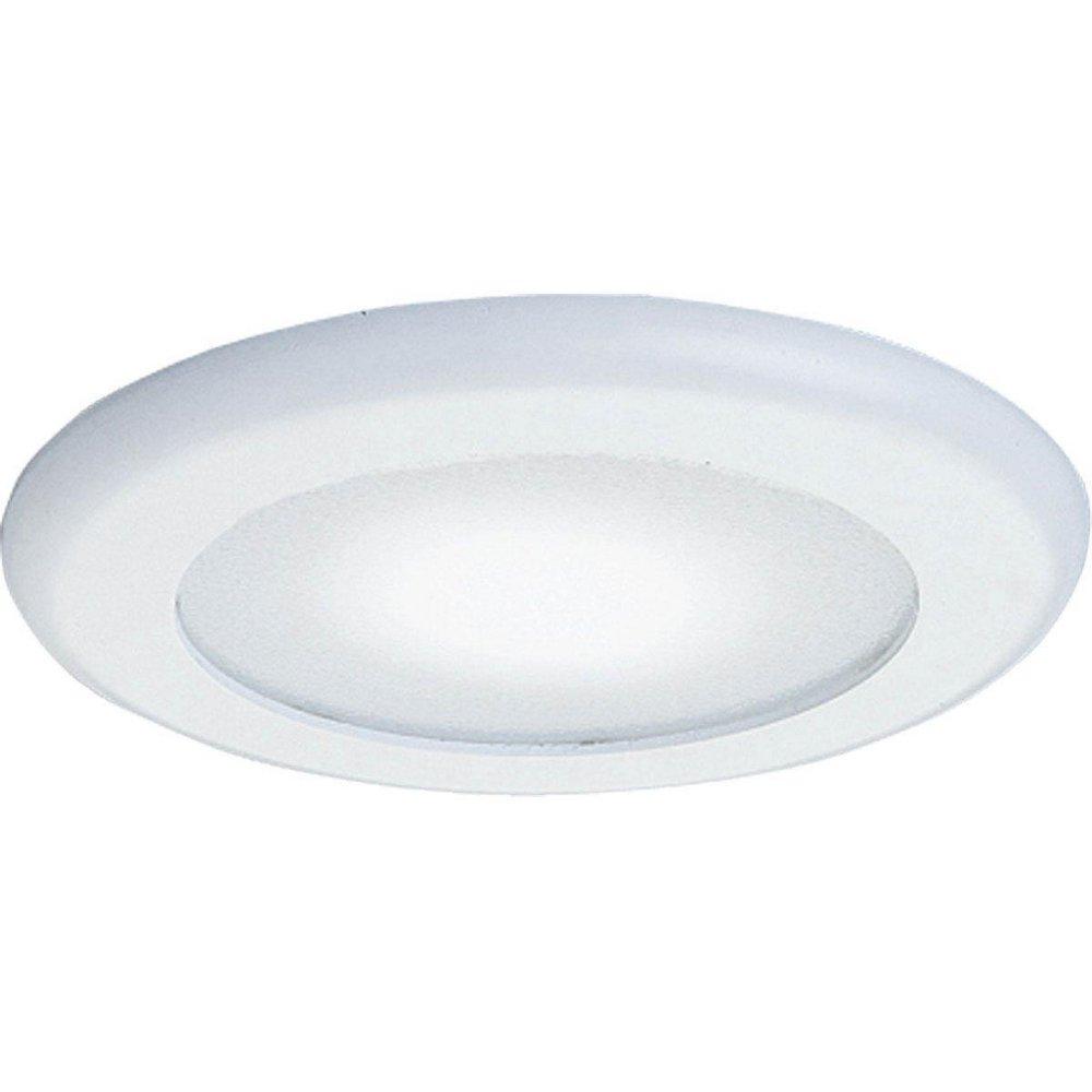 Progress Lighting White 60 W 1-Light Medium Shower Trim 