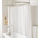 Signature Hardware Brushed Nickel Three Handle Single Function Shower System 