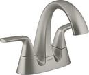 Two Handle Centerset Bathroom Sink Faucet in Vibrant Brushed Nickel