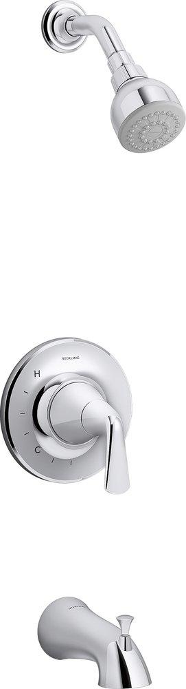 One Handle Single Function Bathtub & Shower Faucet in Polished Chrome (Trim Only) 