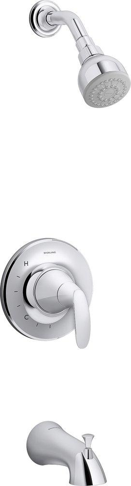 One Handle Single Function Bathtub & Shower Faucet in Polished Chrome (Trim Only) 