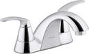 Two Handle Centerset Bathroom Sink Faucet in Polished Chrome 