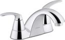 Two Handle Centerset Bathroom Sink Faucet in Polished Chrome