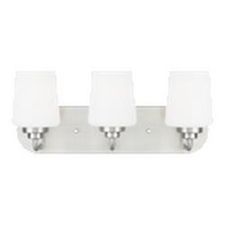 75W 3-Light Medium Vanity Fixture in Brushed Nickel
