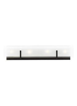 40W 4-Light Candelabra E-12 Vanity Fixture in Midnight Black