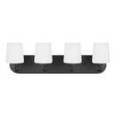 Visual Comfort & Co. Generation Lighting Brushed Nickel 100W 4-Light Medium E-26 Vanity Fixture 