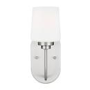 75W 1-Light Medium E-26 Vanity Fixture in Brushed Nickel