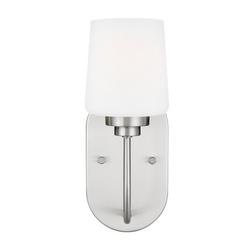 75W 1-Light Medium E-26 Vanity Fixture in Brushed Nickel