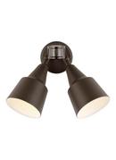 22-1/2 x 12-1/2 in. 75W 2-Light Kelvin Transitional Security & Flood Light in Antique Bronze