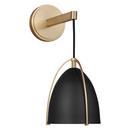 9W 1-Light Medium E-26 Vanity Fixture in Satin Brass