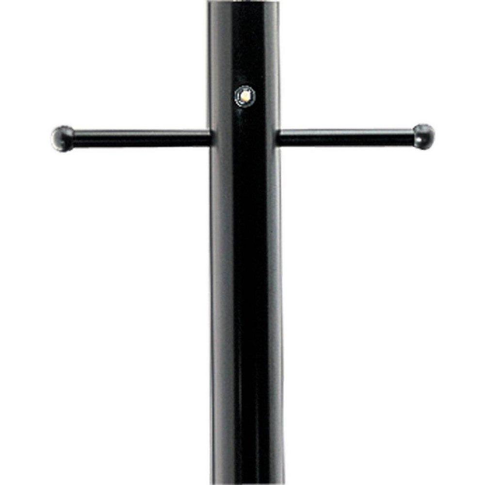 Progress Lighting Black 7 ft. Aluminum Post with Photocell and with Gco 