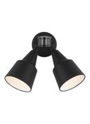 22-1/2 x 12-1/2 in. 75W 2-Light Kelvin Transitional Security & Flood Light in Black