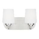 75W 2-Light Medium Vanity Fixture in Brushed Nickel