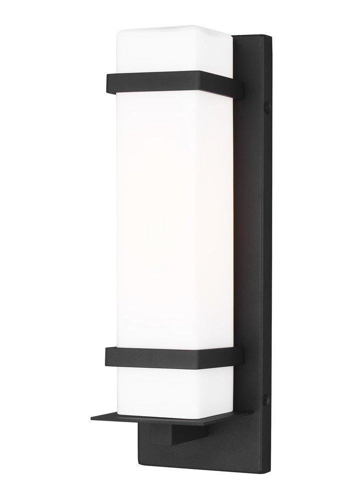 Visual Comfort & Co. Generation Lighting Black 60W 1-Light 14 in. Outdoor Wall Sconce 