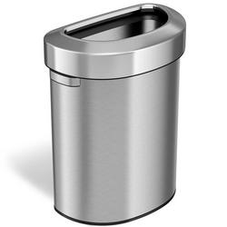 18 gal Semi Round Open Top Trash Can