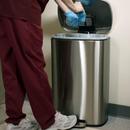 HLS Commercial Silver 12-1/2 x 26 x 16-3/4 in. Stainless Steel Waste Container in Silver 