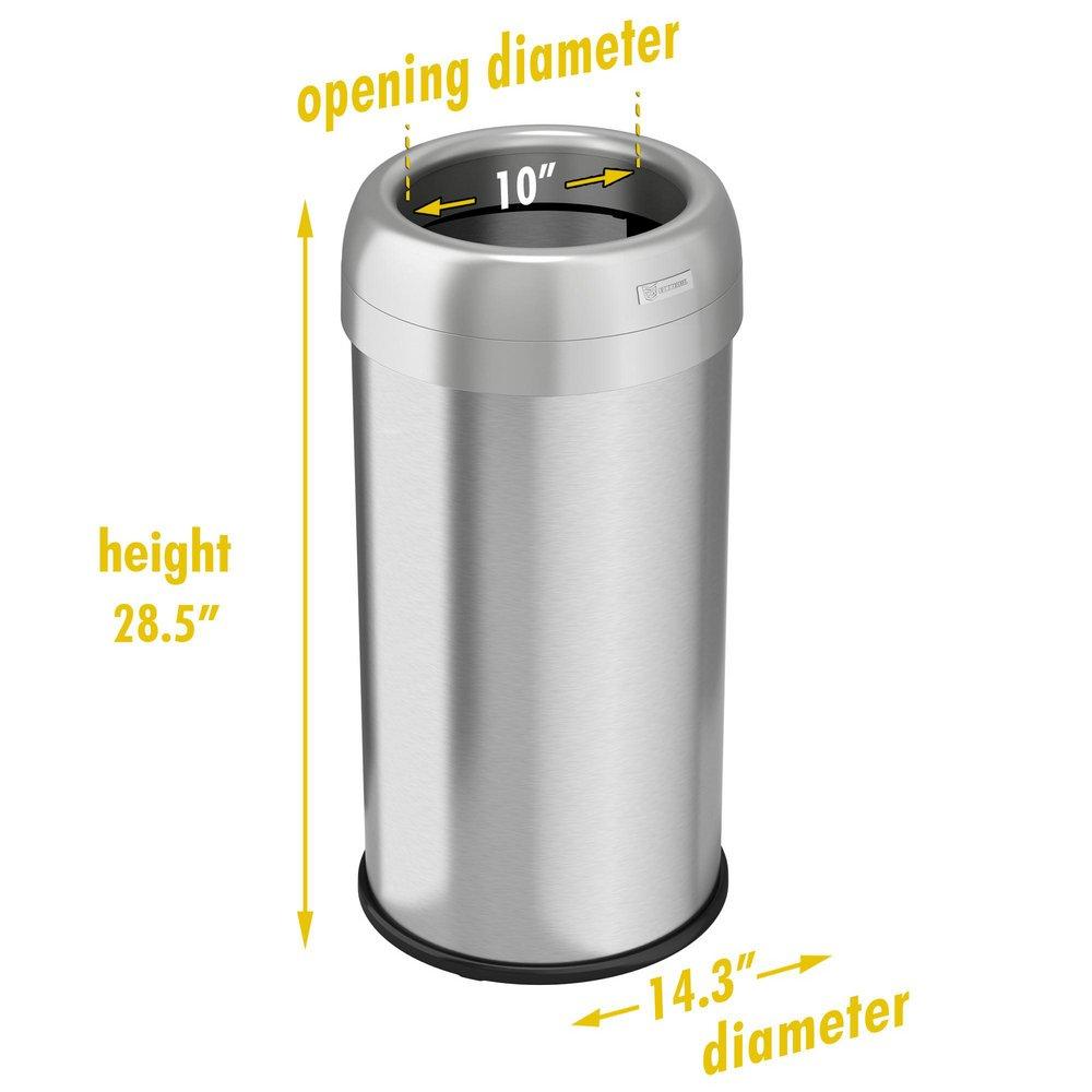 16 gal Open Top Trash Can 