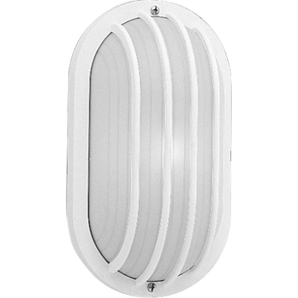 Progress Lighting White 5-7/8 in. 60W 1-Light Wall Lantern 
