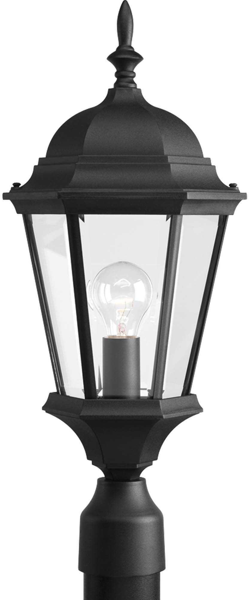 Progress Lighting Textured Black 100W 1-Light Medium Base Post Lantern 