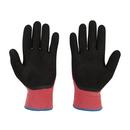 Milwaukee&reg; Black Cotton and Rubber Carpentry, Dipped, High Dexterity Applications, Light Material Handling, Maintenance, Winter Reusable Winter Lined Gloves in Black and Red 