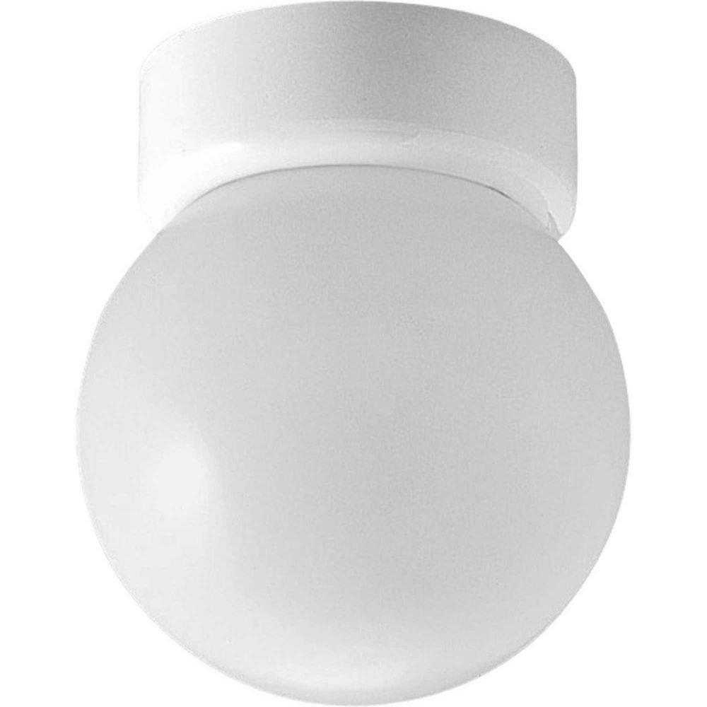 Progress Lighting White 7 x 15 in. Close-to-Ceiling Light Fixture 