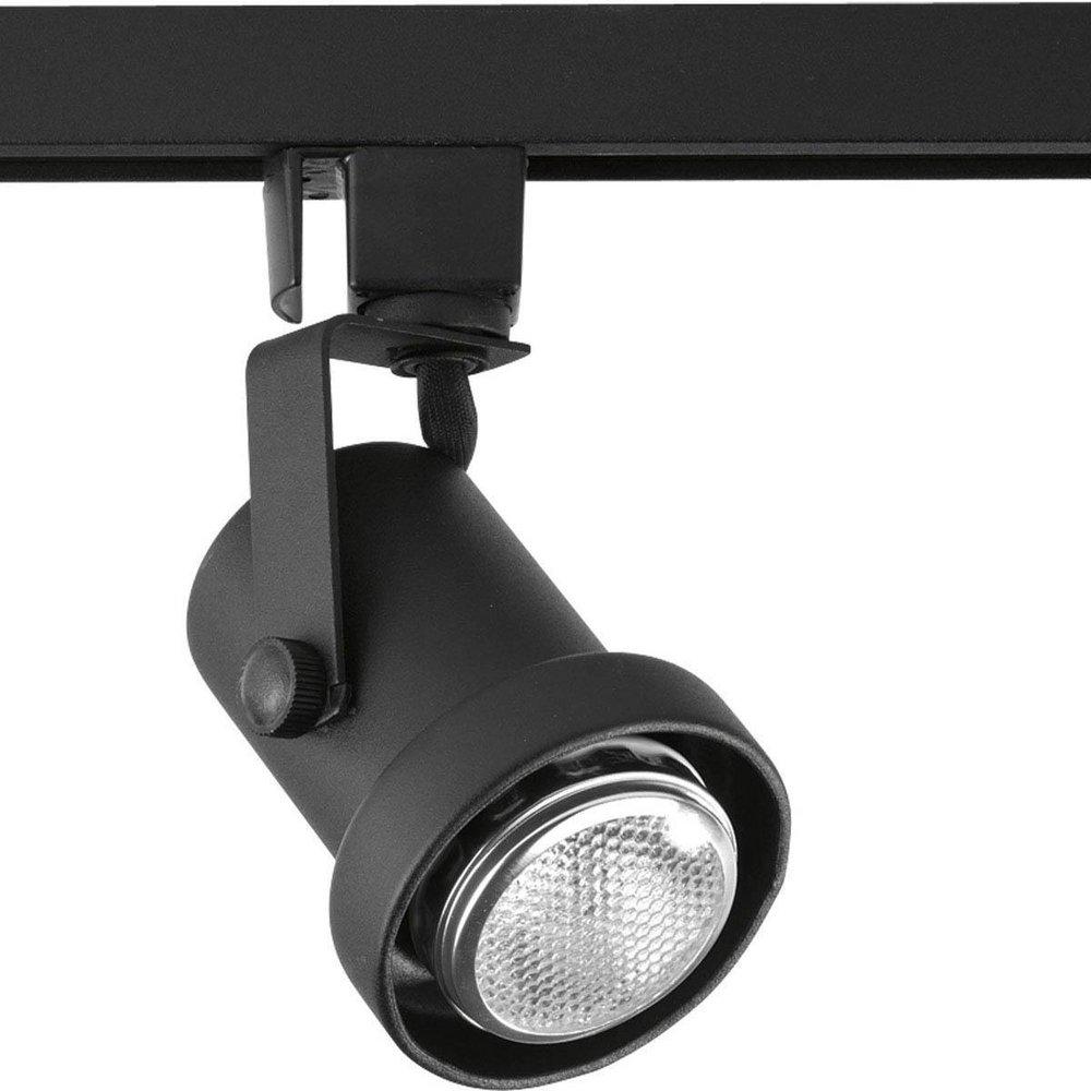 Progress Lighting Black 75W 1-Light Incandescent Track Head 