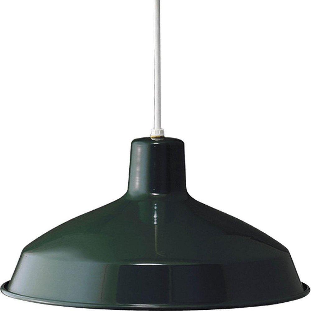 Progress Lighting Dark Green 7-1/2 in. 150W 1-Light Pendant 